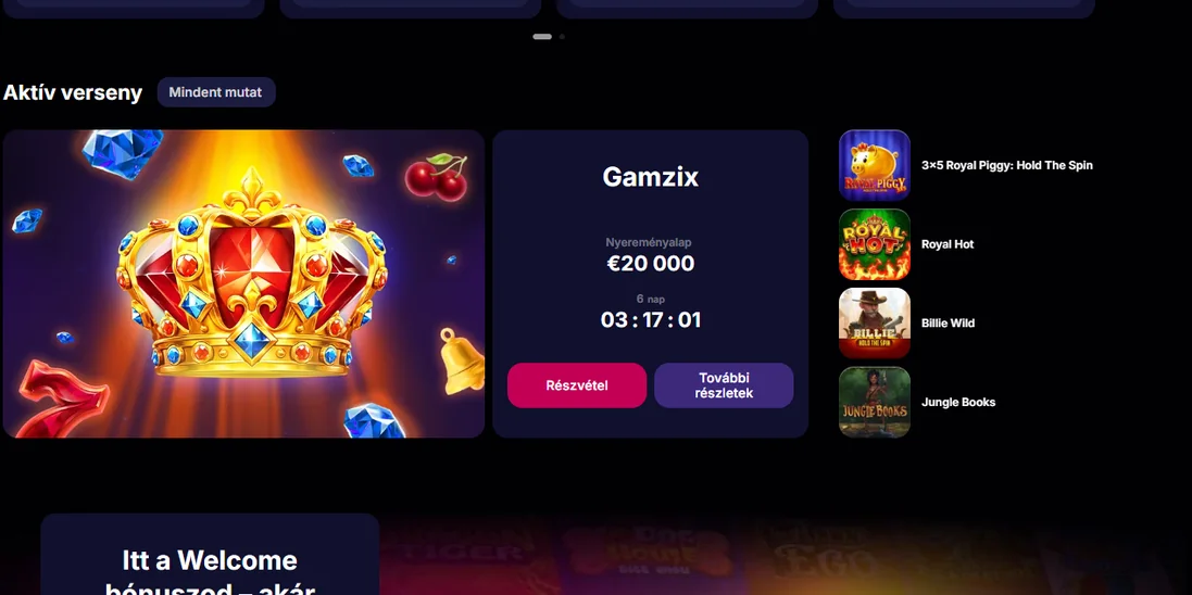 Csatlakozz aktív versenyre