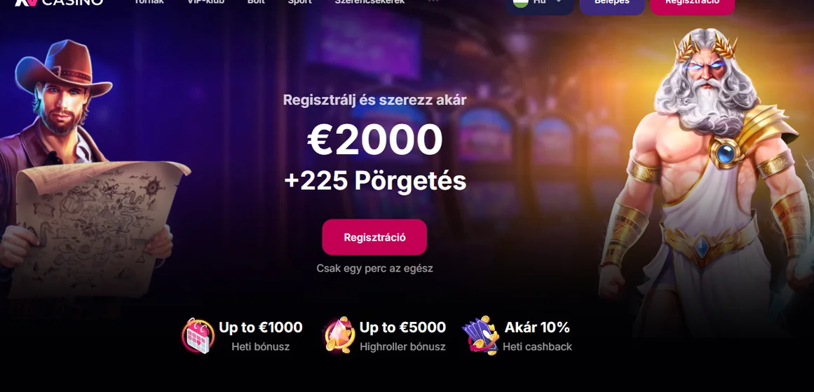 Regisztrálj NV Casino bónuszért